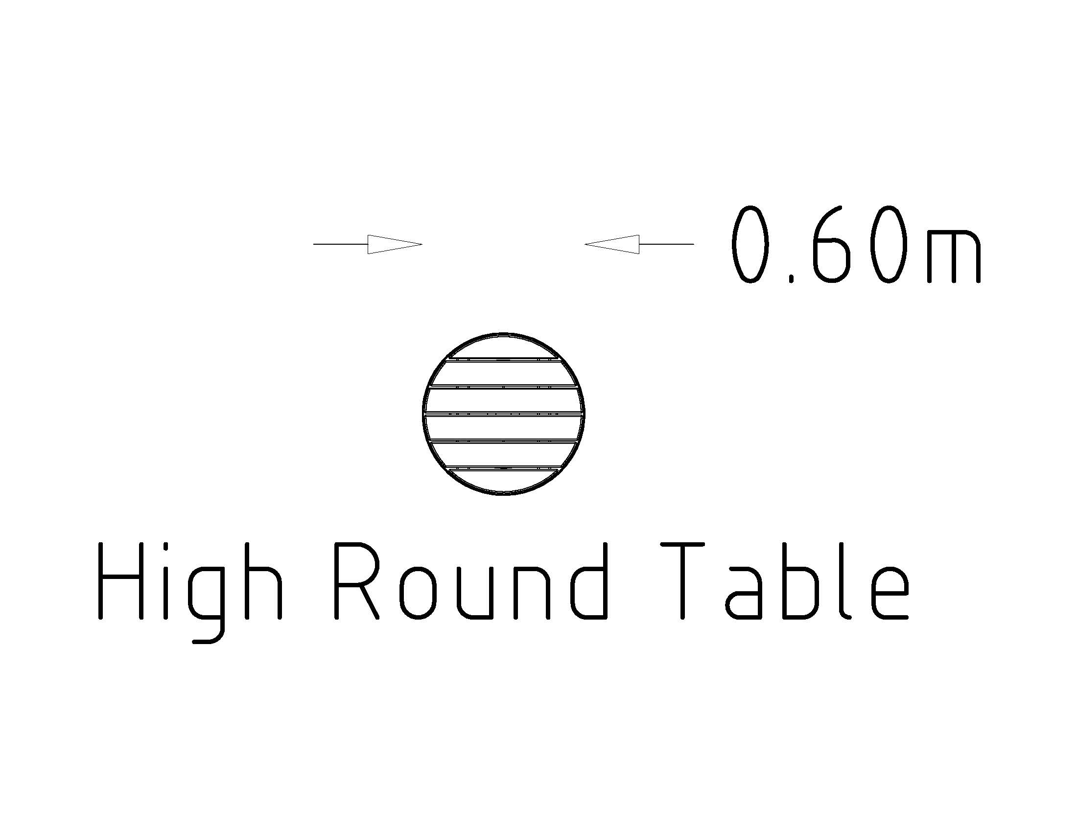 Round Bar Table Sofiero 