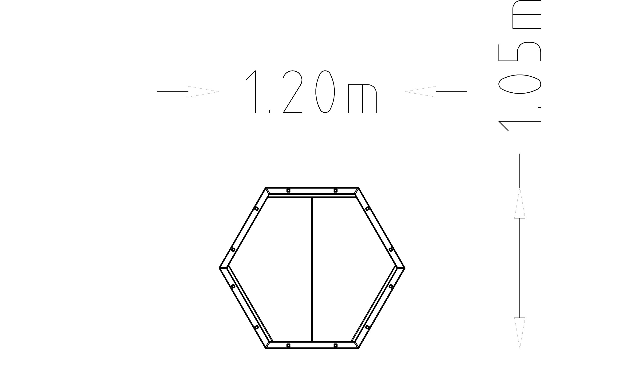 Module de base hexagonal Rosenlund (L)