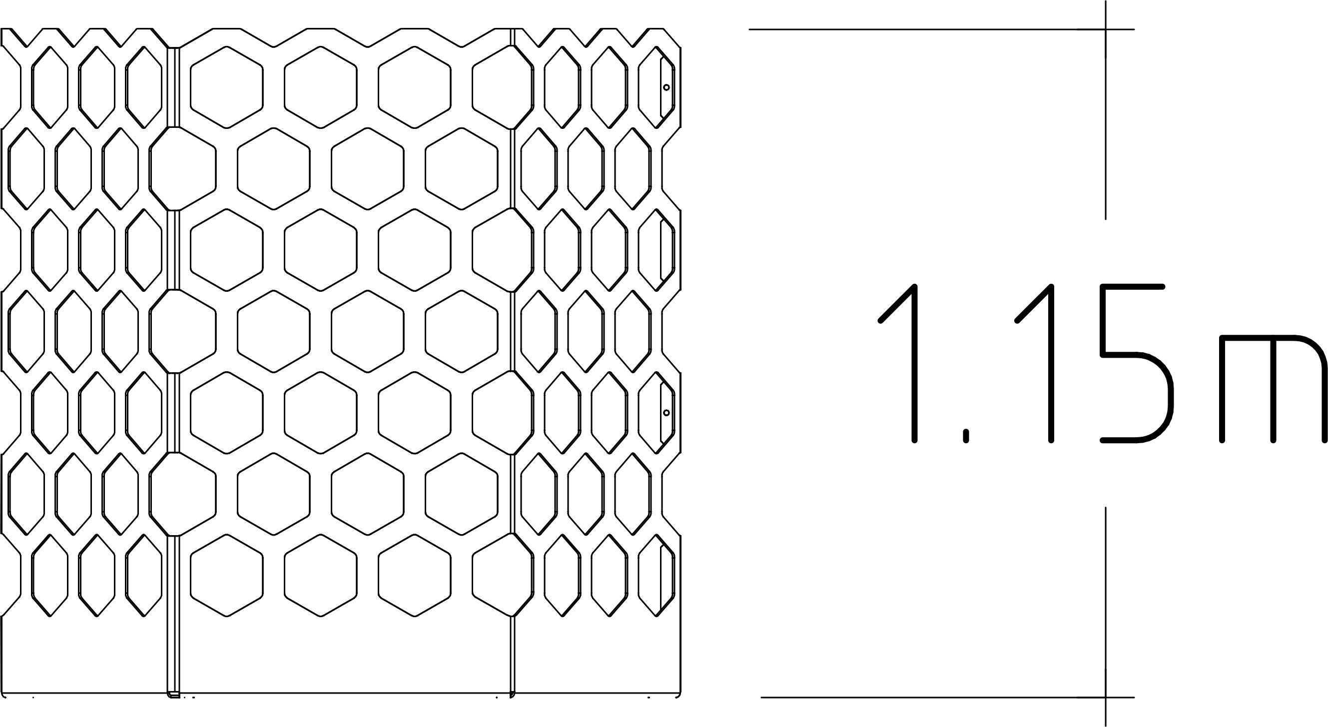 Hexagon Trellis Rosenlund (L)
