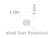 Wood Seat Rosenlund