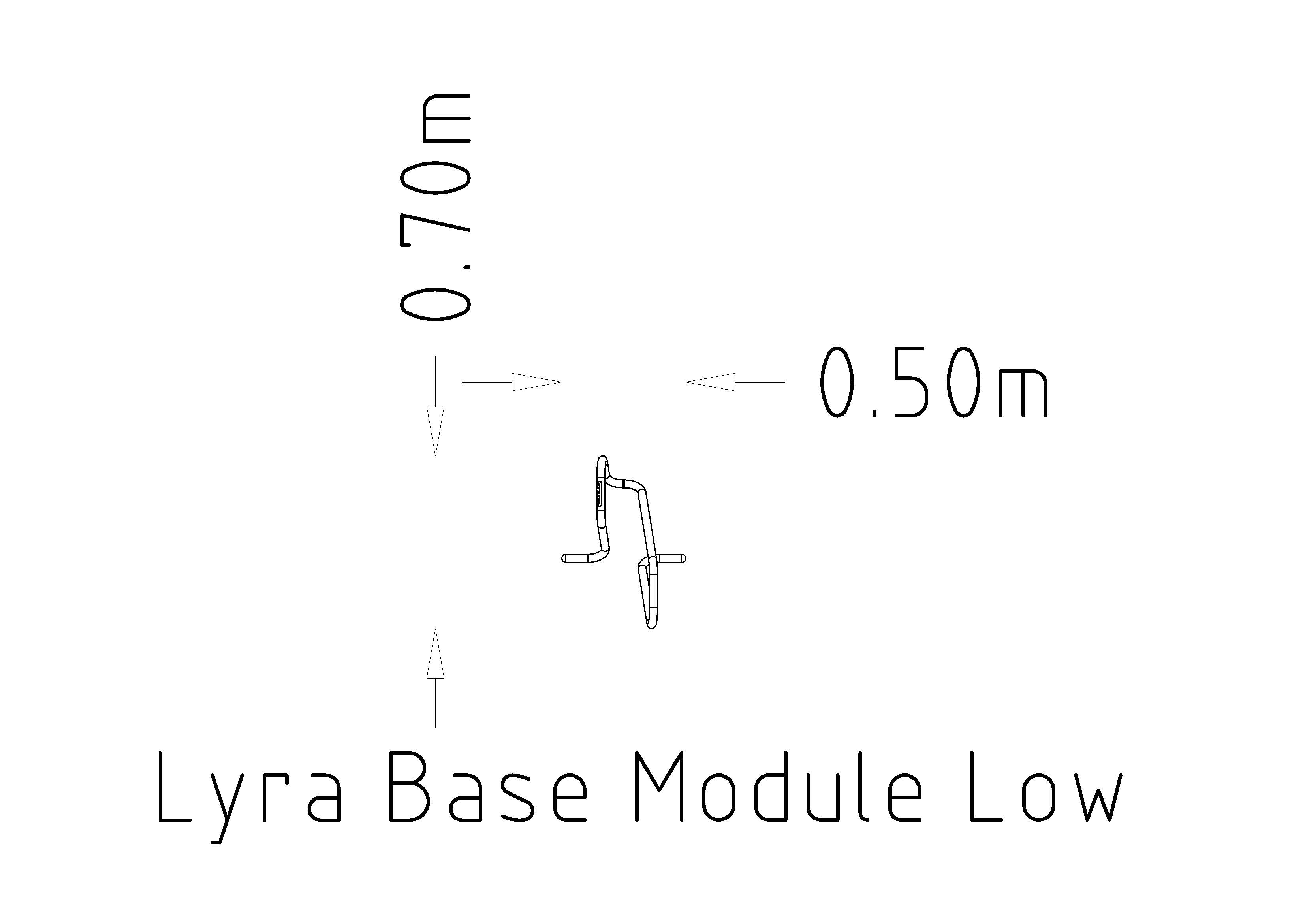 Bicycle Rack Lyra low