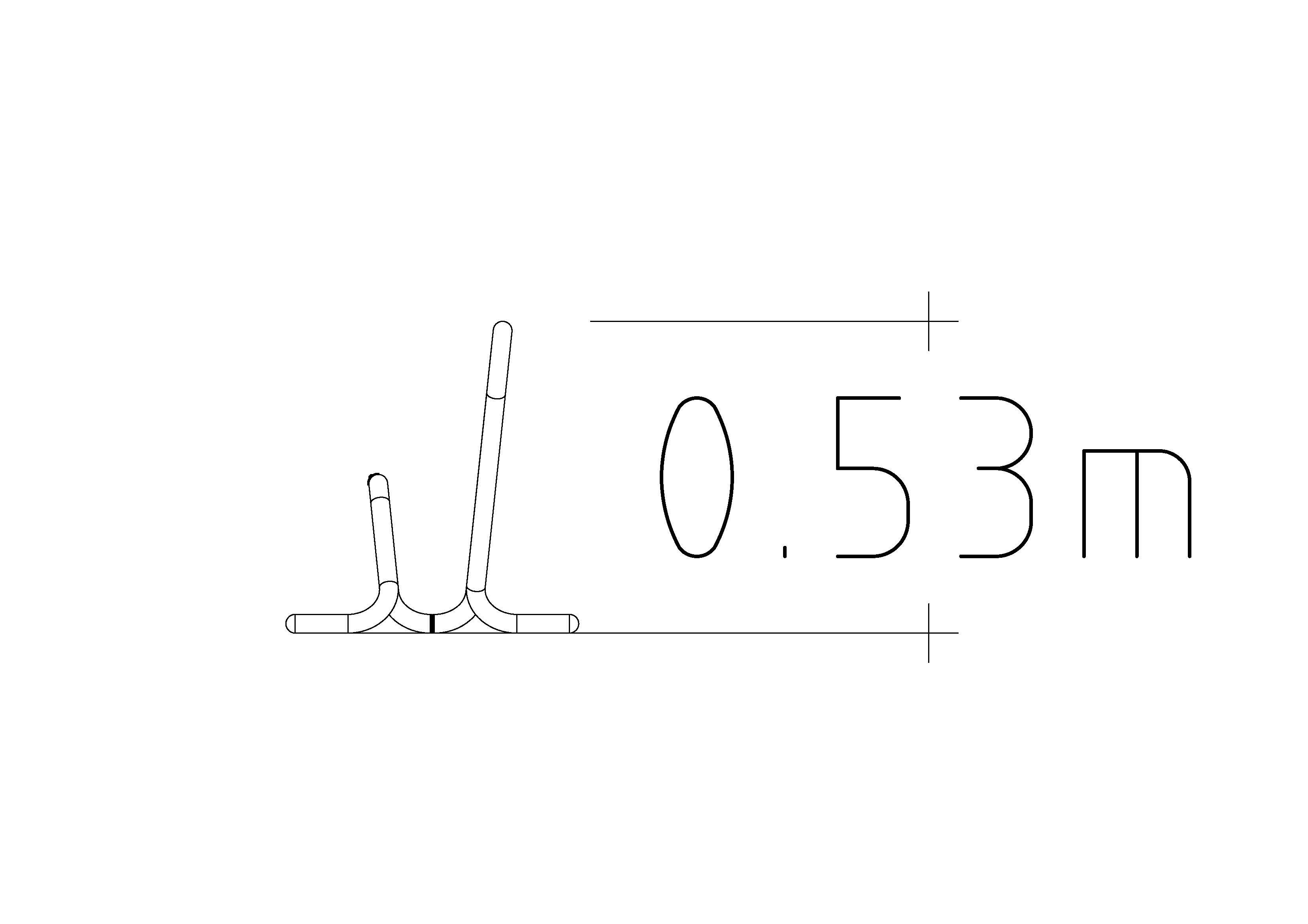 Bicycle Rack Lyra Low