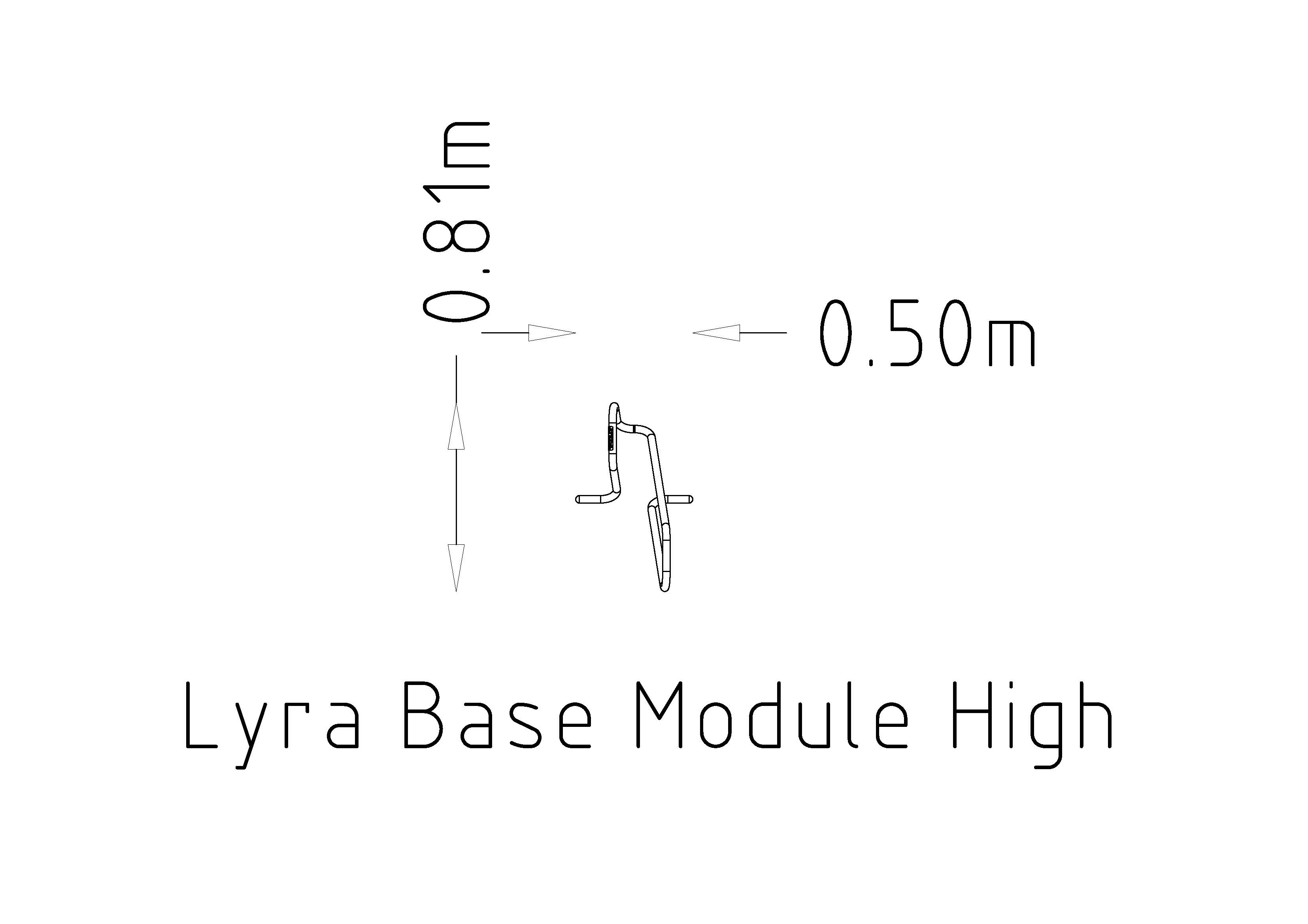 Sykkelstativ Lyra høy