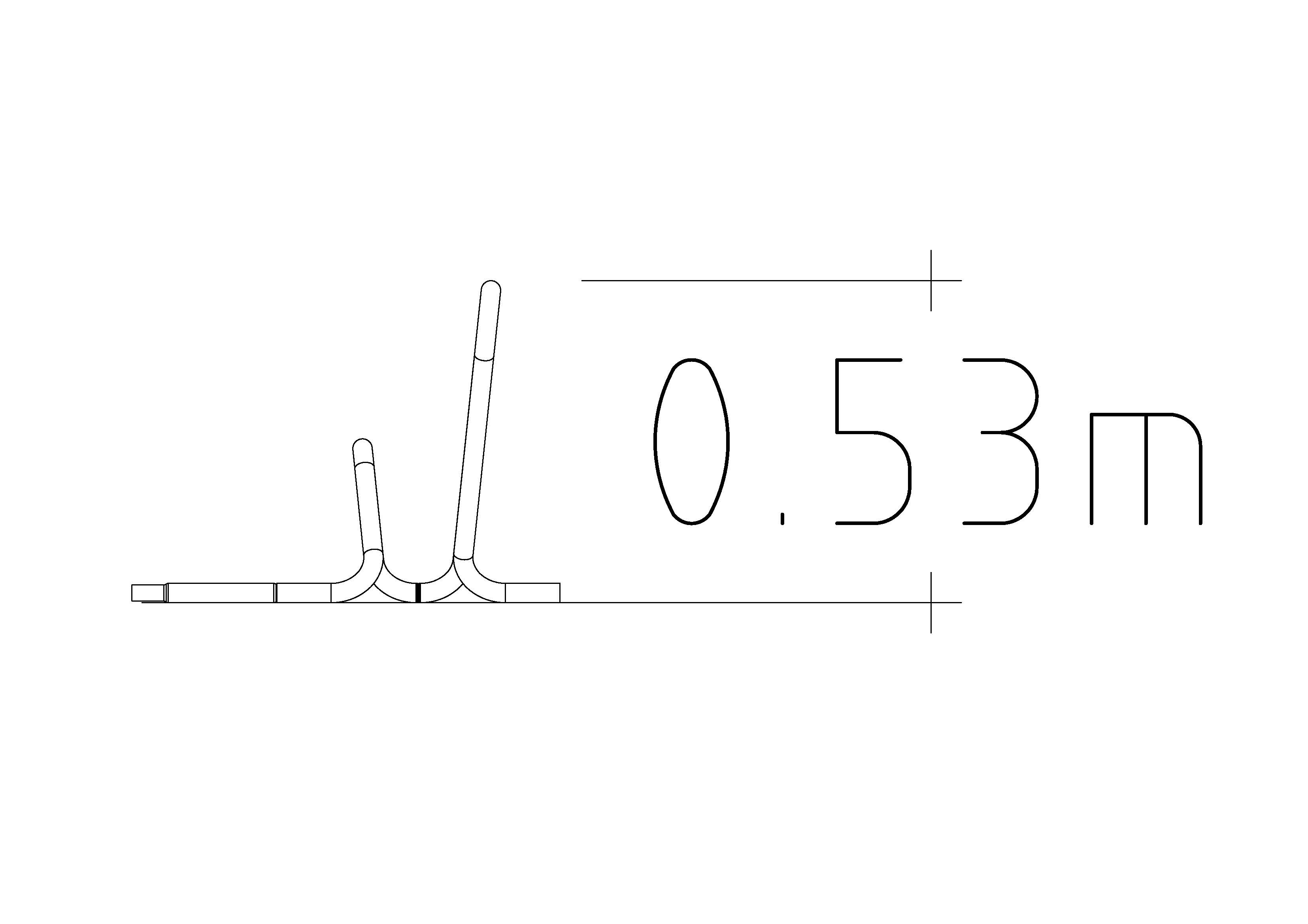 Bicycle Rack Lyra Low Ext