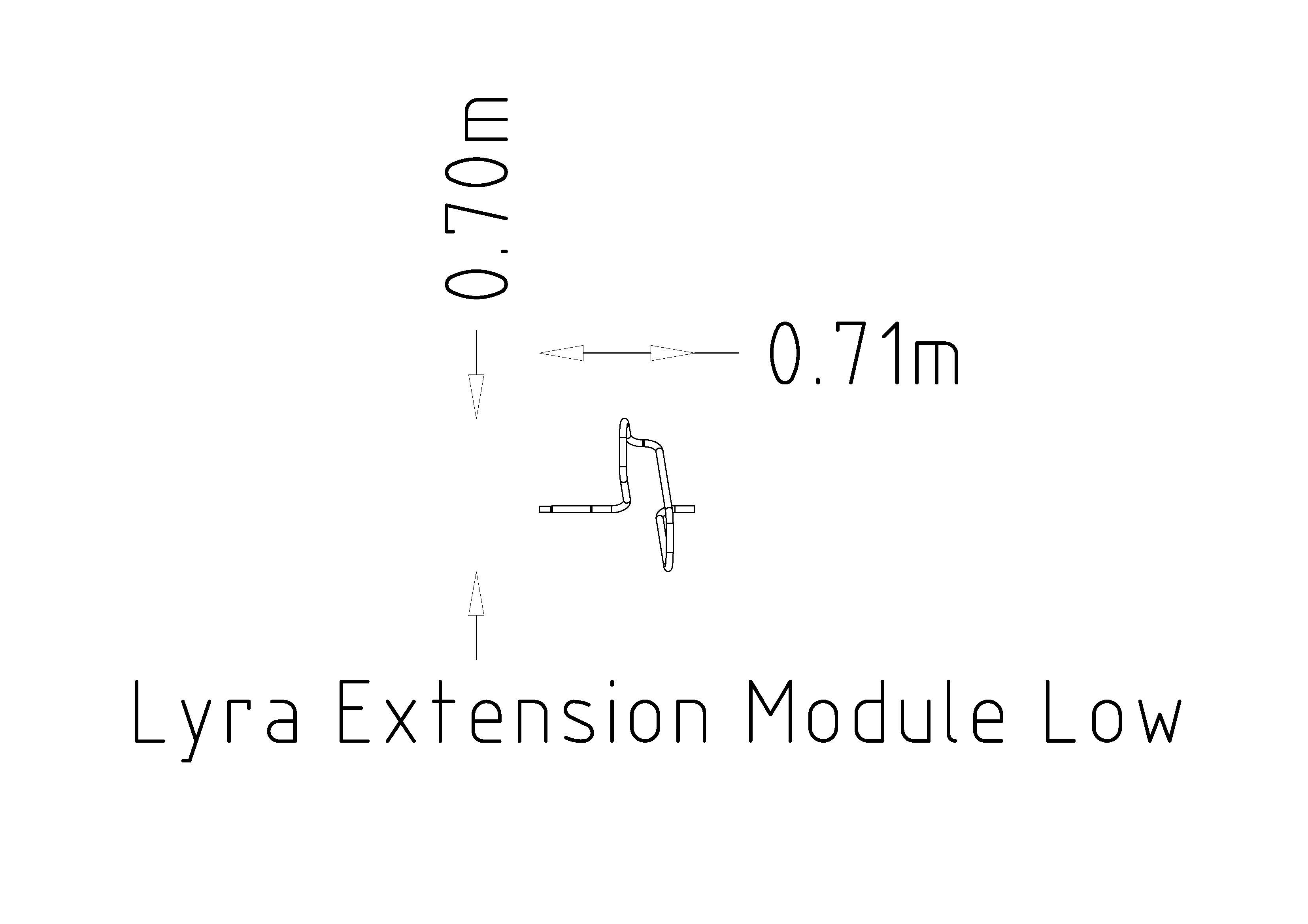 Bicycle Rack Lyra Low Ext