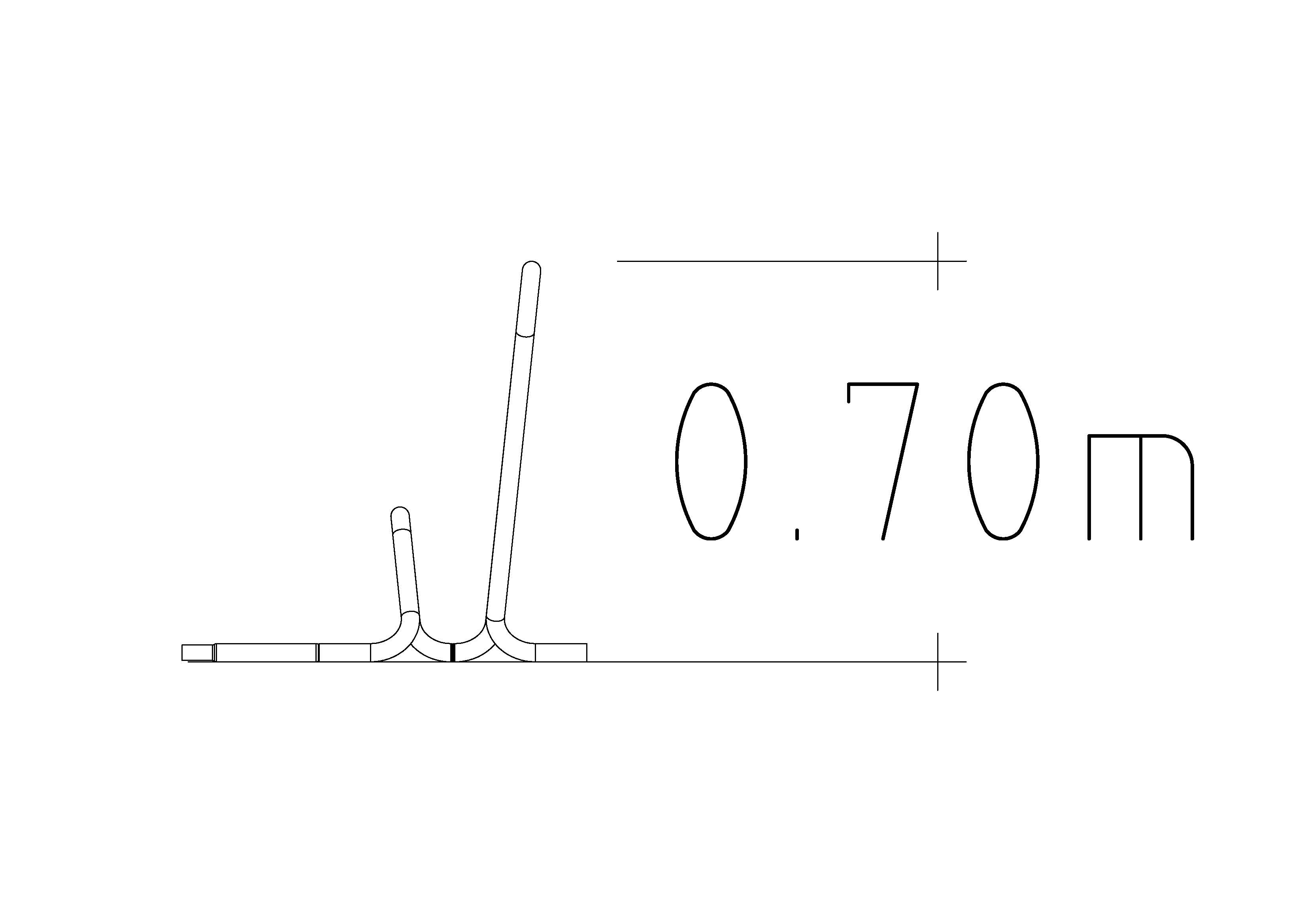 Bicycle Rack Lyra High Ext