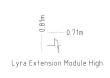 Bicycle Rack Lyra High Ext