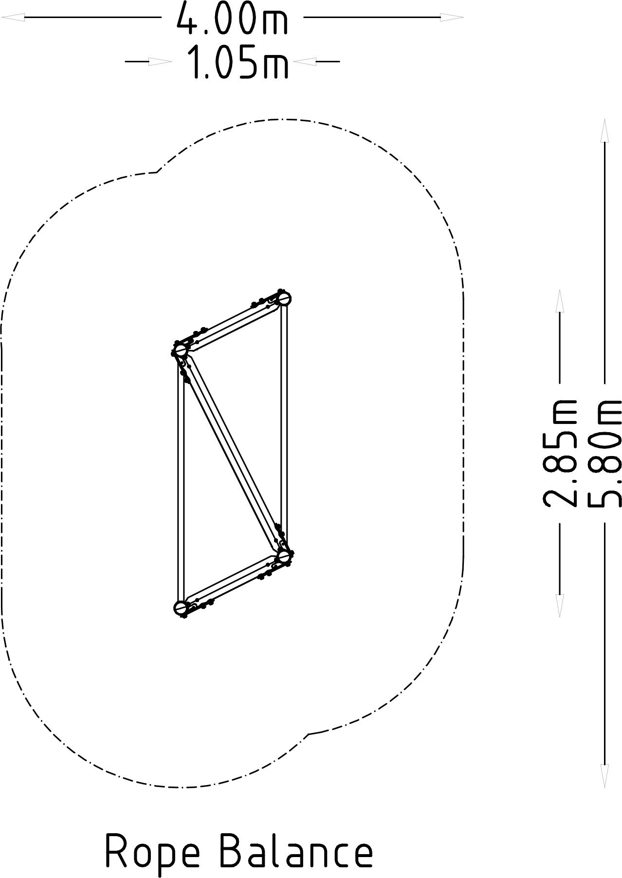 Esteiden rata Rope Balance