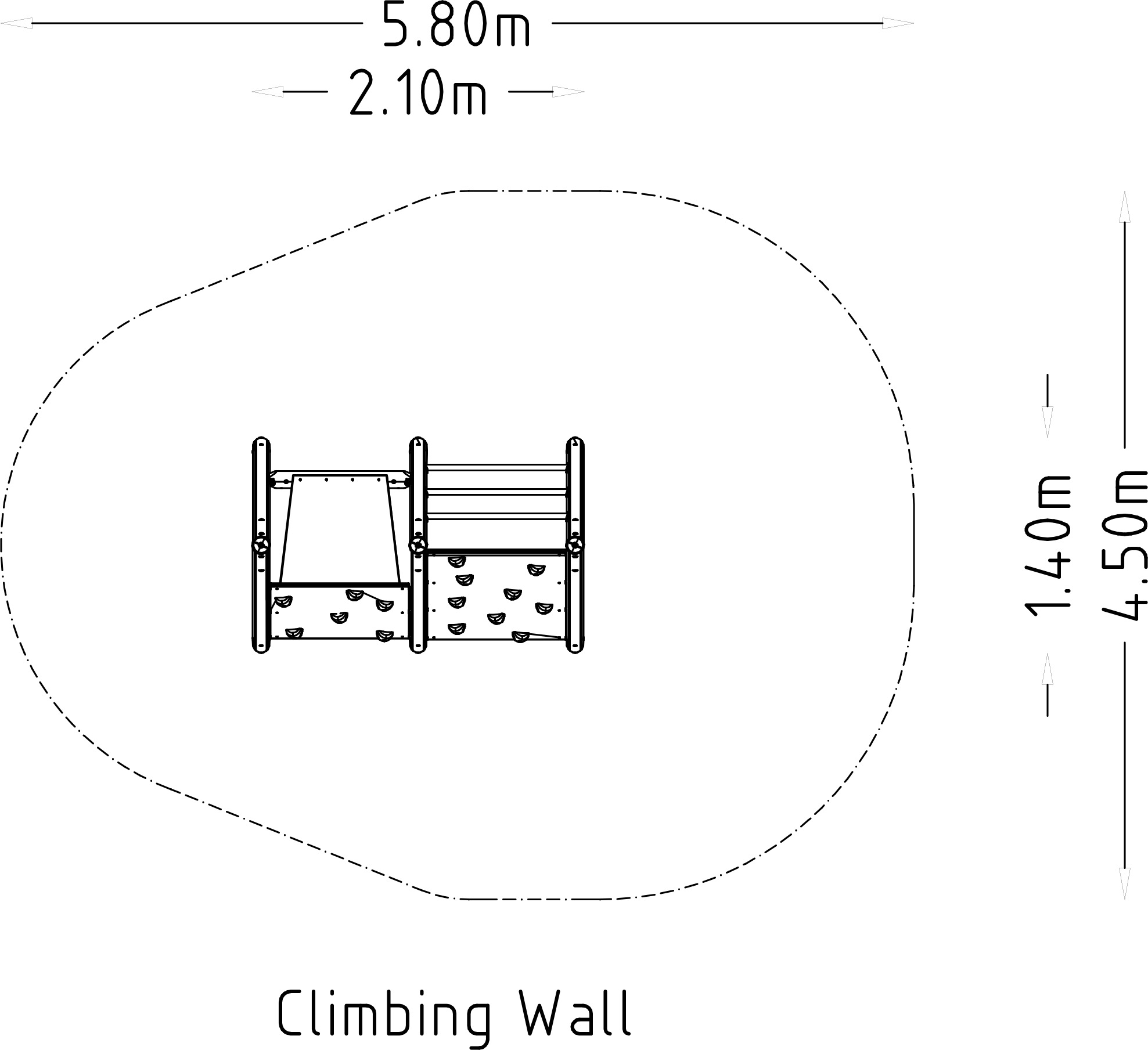 Obstacle Course Climbing Wall