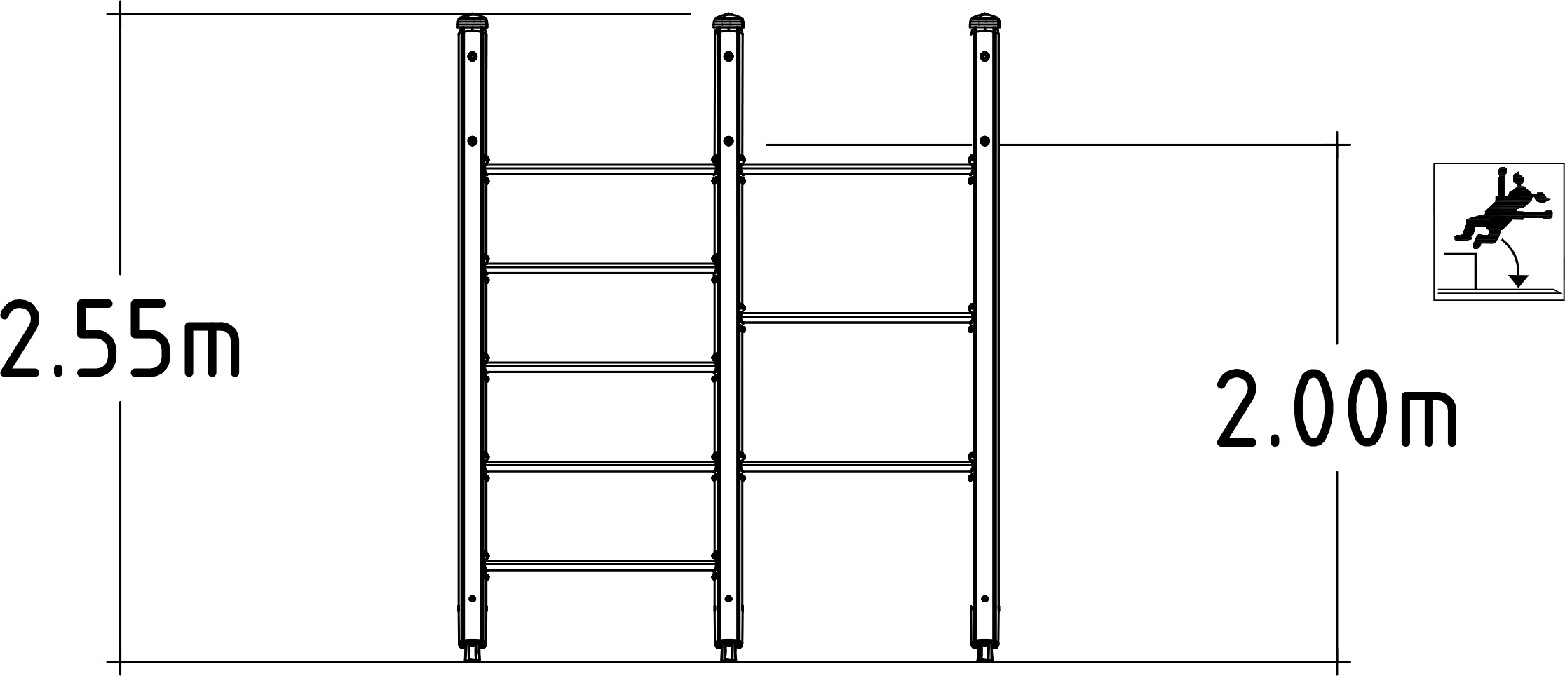 Hindernisbaan A-Frame