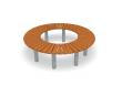 Bench Curved 360° Sofiero Hardwood