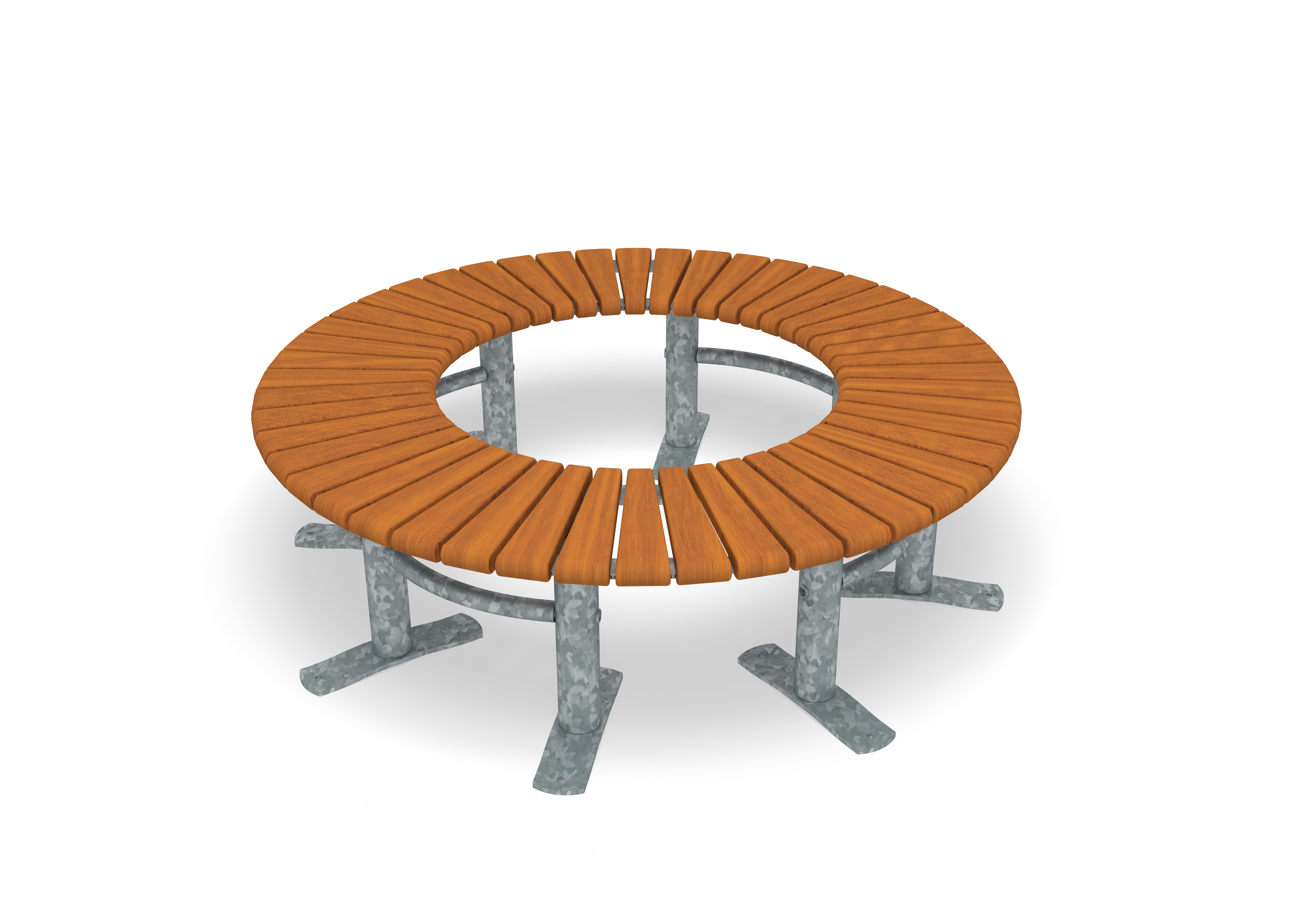 Bench Curved 360° Sofiero Hardwood