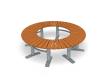 Bench Curved 360° Sofiero Hardwood