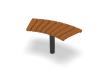 Curved Bench 45° Sofiero Hardwood