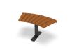 Curved Bench 45° Sofiero Hardwood