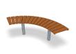 Bench Curved 90° Sofiero Hardwood