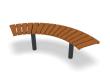 Bench Curved 90° Sofiero Hardwood