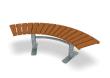 Bench Curved 90° Sofiero Hardwood