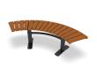 Bench Curved 90° Sofiero Hardwood