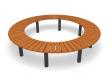 Bench Curved 360° Sofiero Hardwood