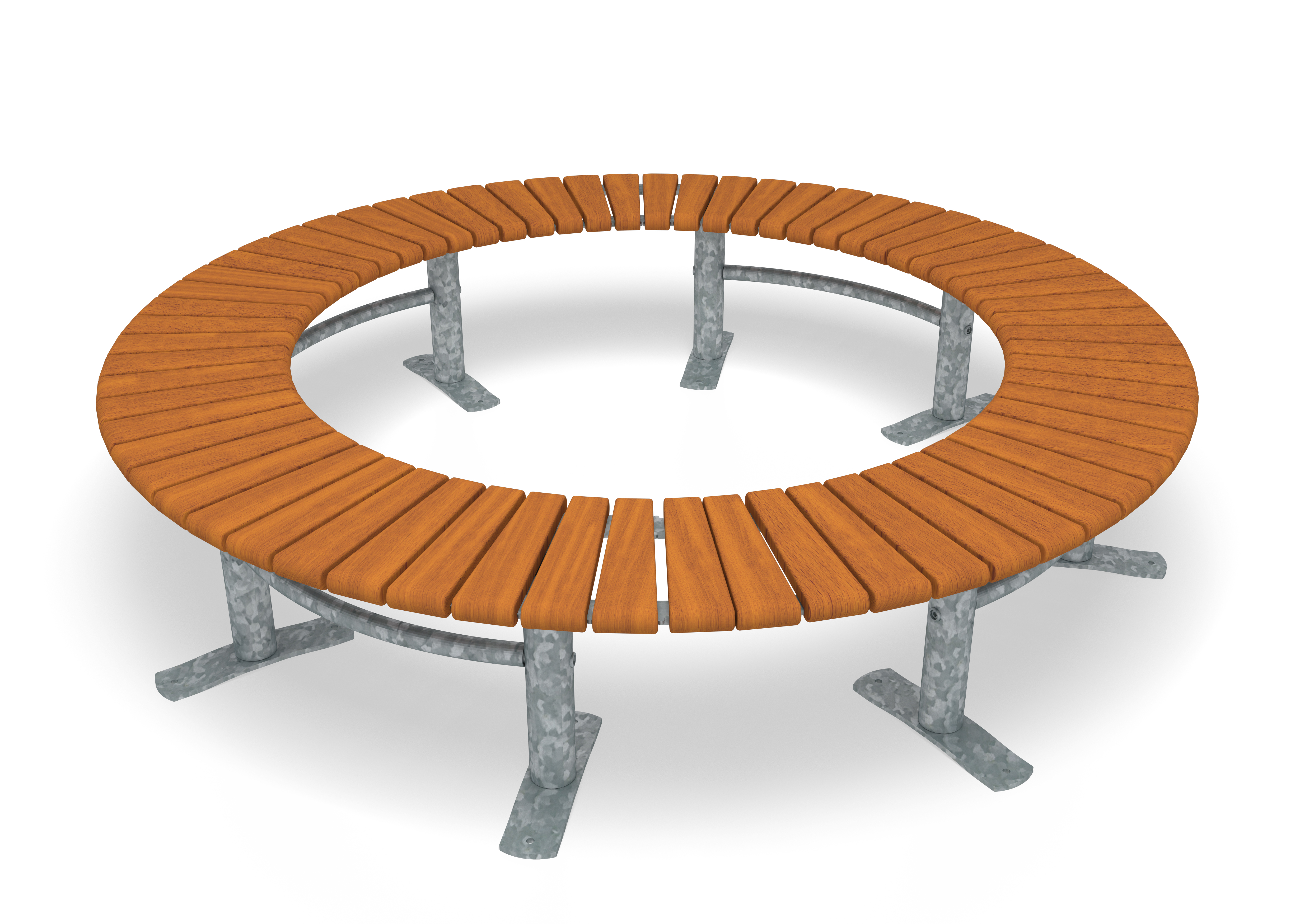 Bench Curved 360° Sofiero Hardwood