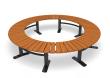 Bench Curved 360° Sofiero Hardwood