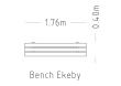 Bench Ekeby Wall Mounted