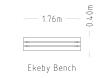 Bench Ekeby Wall Top