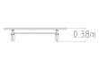 Bench Ekeby Wall Mounted