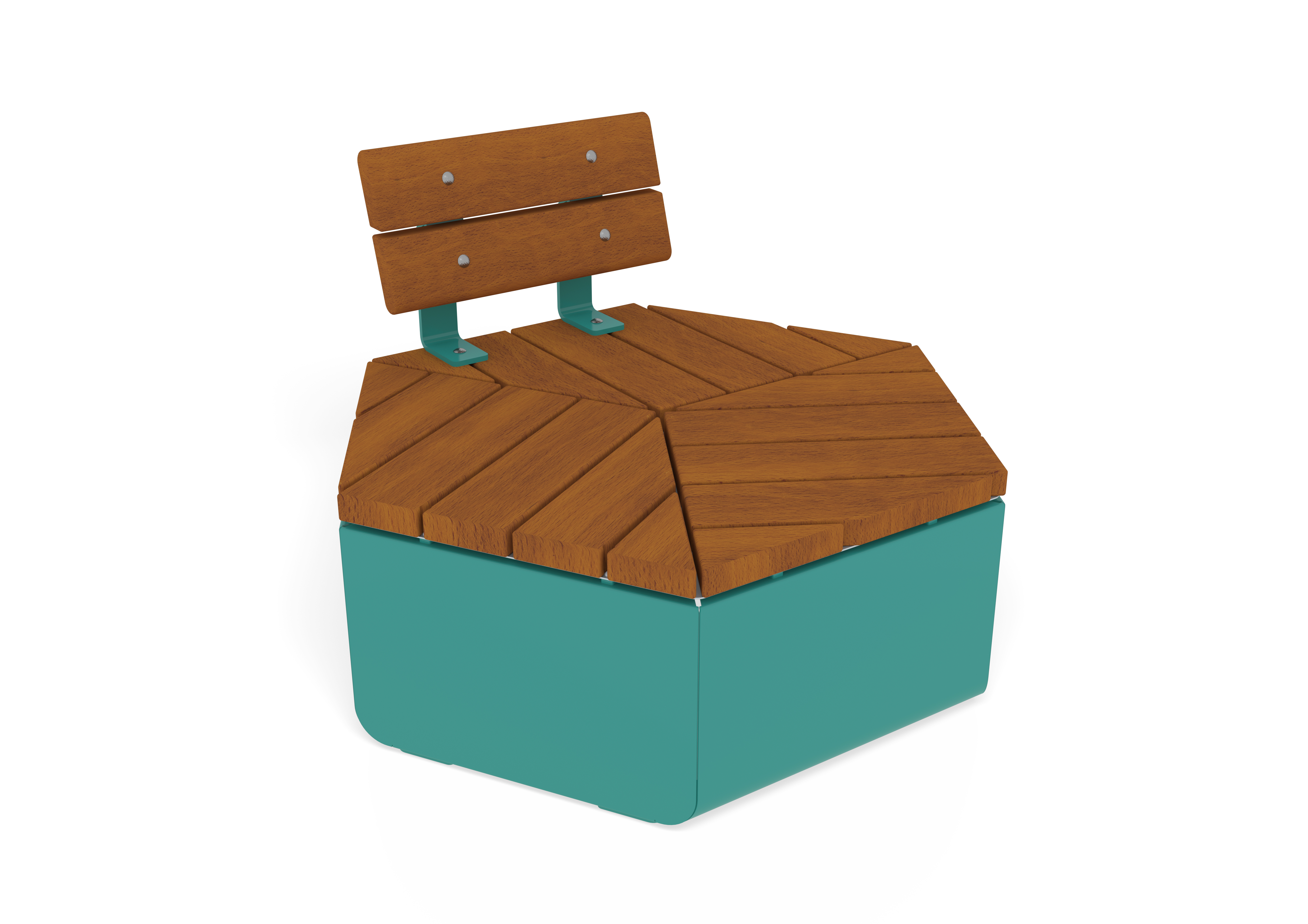 Backrest Hexagon Rosenlund Hardwood