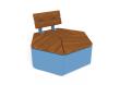 Backrest Hexagon Rosenlund Hardwood