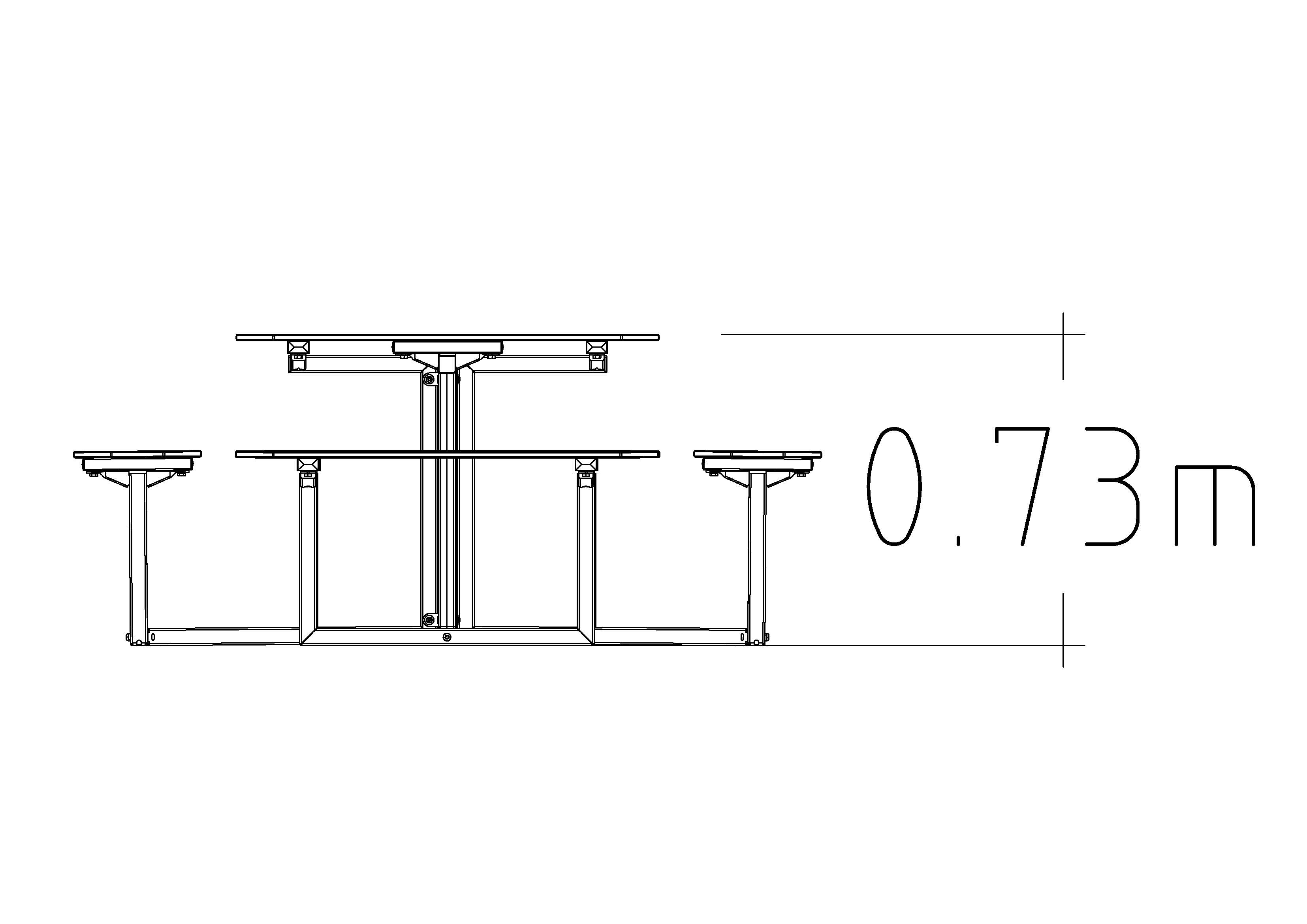 Picnic Table Skagen HPL