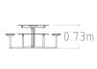 Picnic Table Skagen HPL