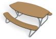 Picnic Table Linnea HPL