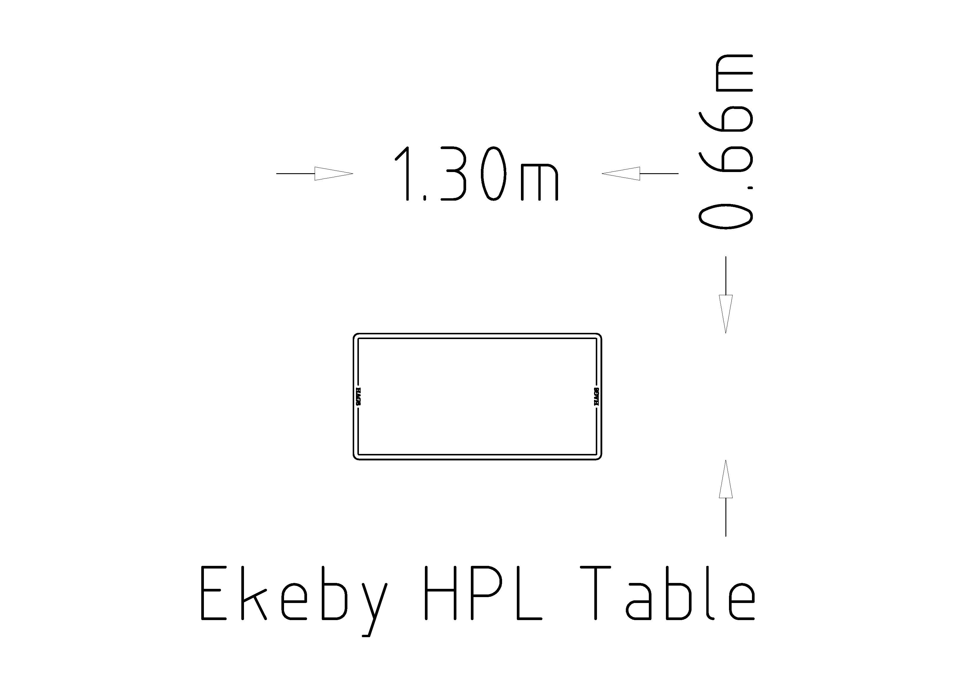 Table Ekeby HPL
