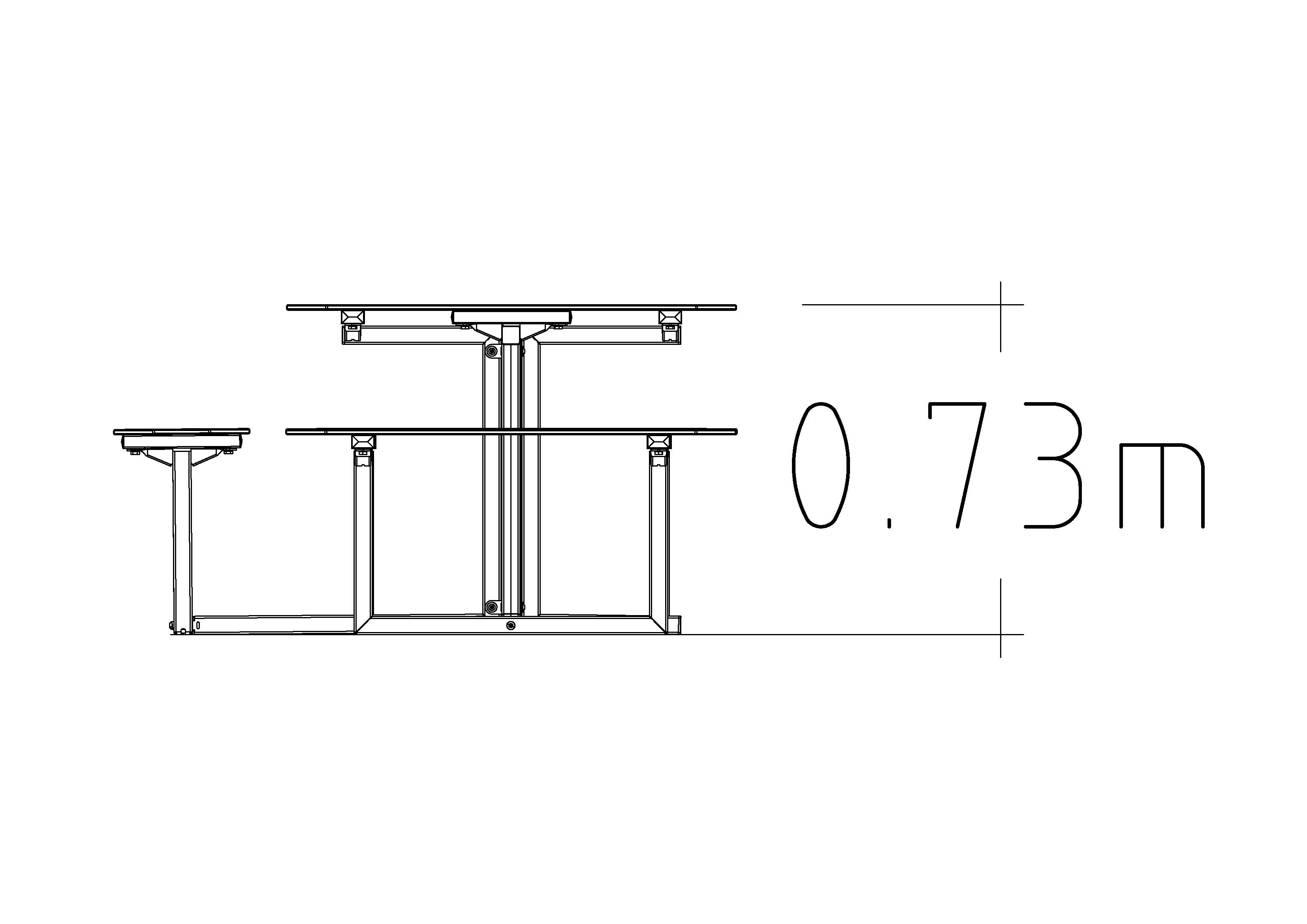 Picnic Table Skagen HPL