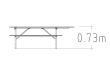 Picnic Table Olvon HPL