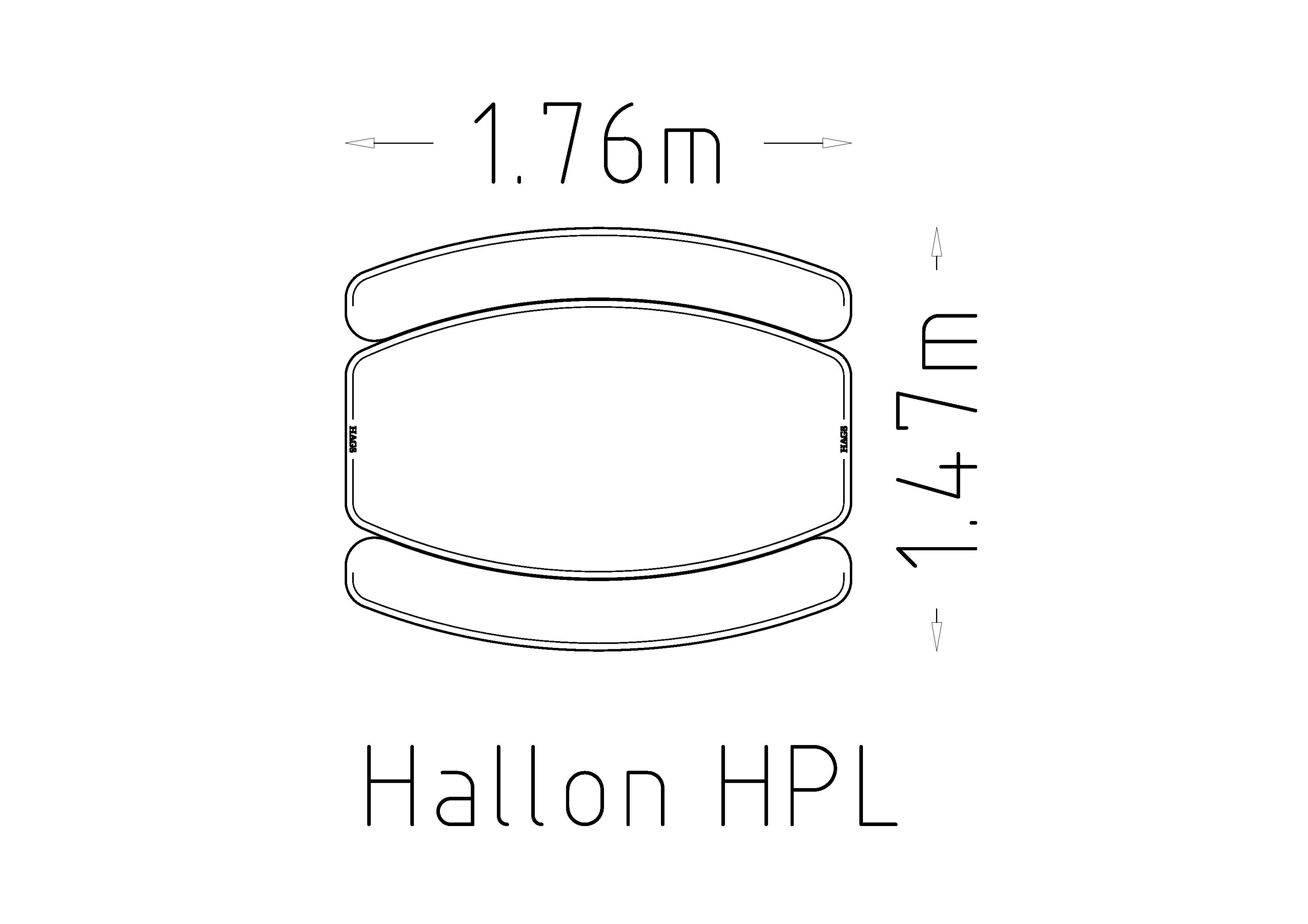 Table de pique-nique Hallon HPL