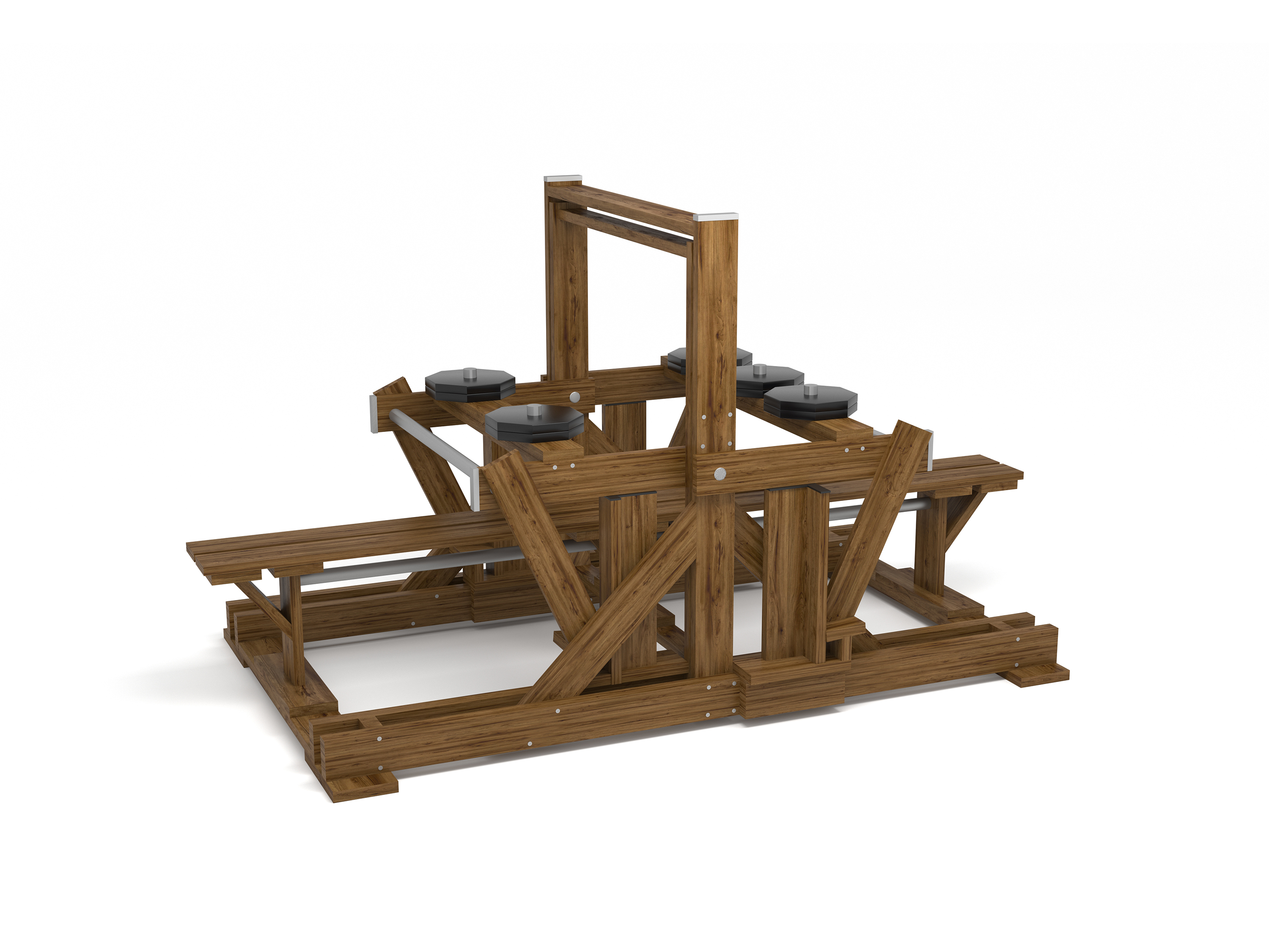Wooden Fitness Bench Press