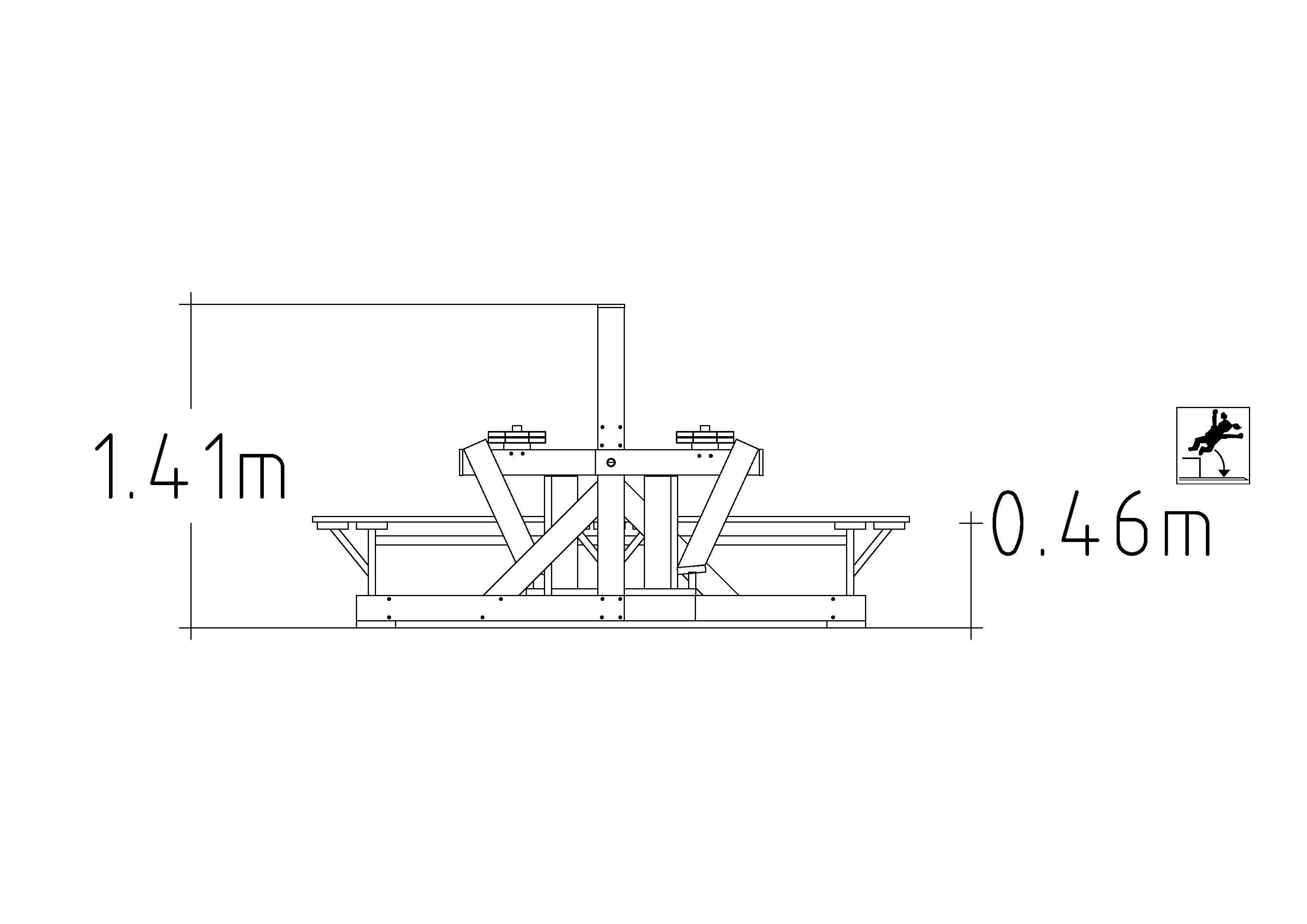 Wooden Fitness Bench Press