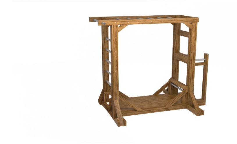 Wooden Fitness Body Strength Rib