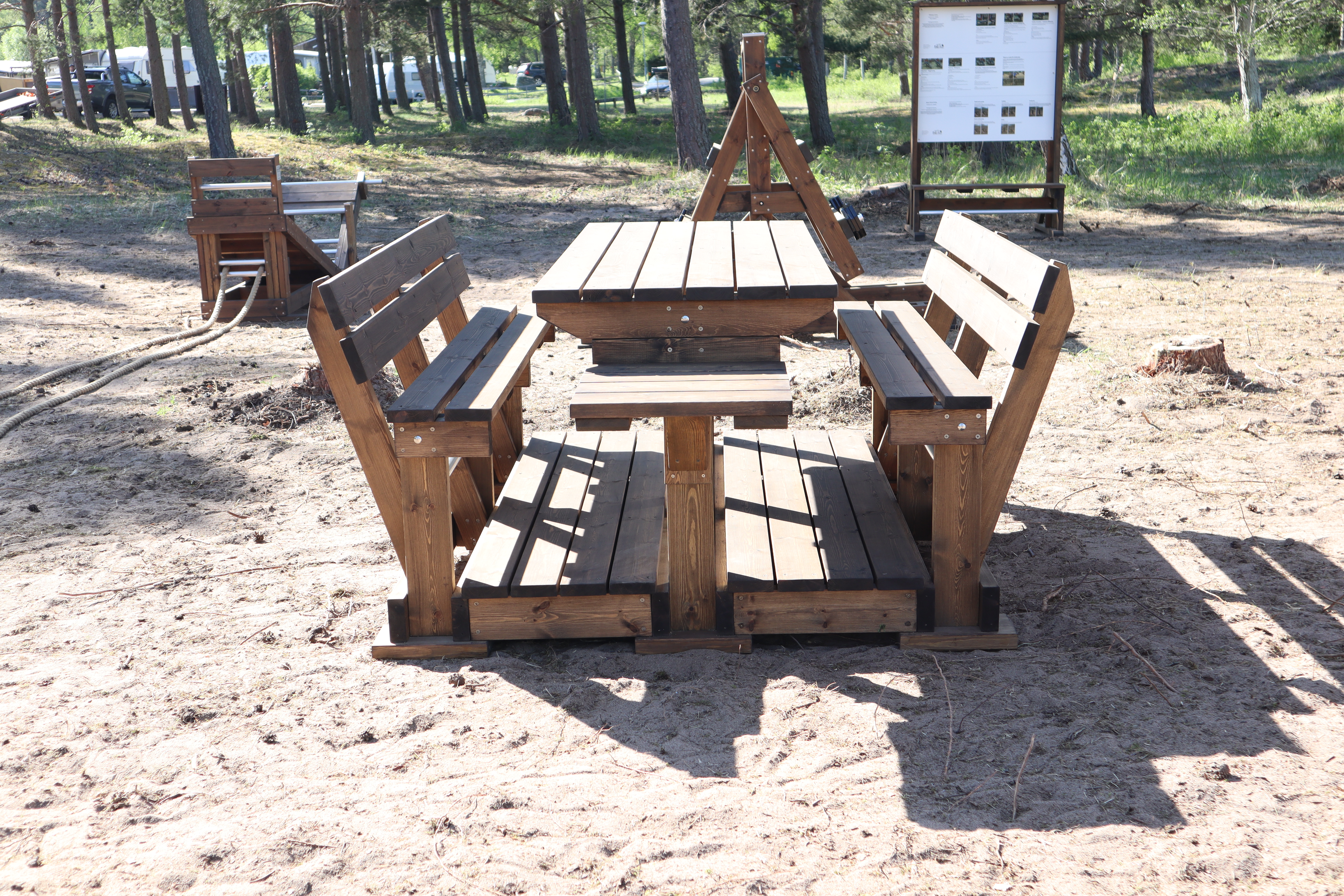 Wooden Fitness Access. table