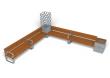 L Shaped Bench Group Rosenlund Hardwood