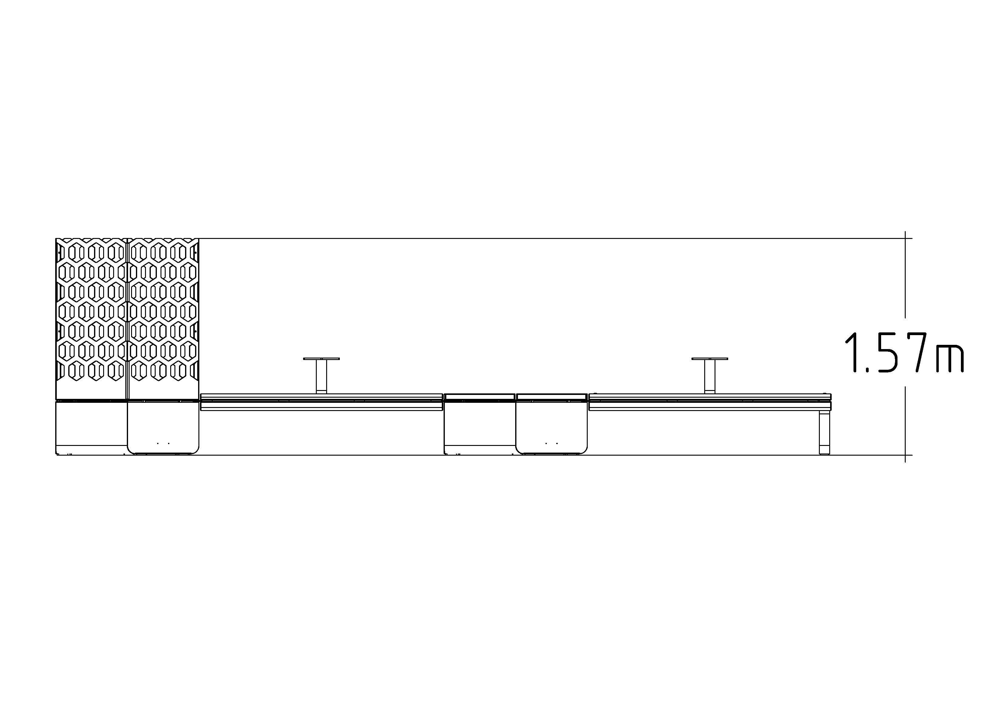 Straight Bench Group Rosenlund