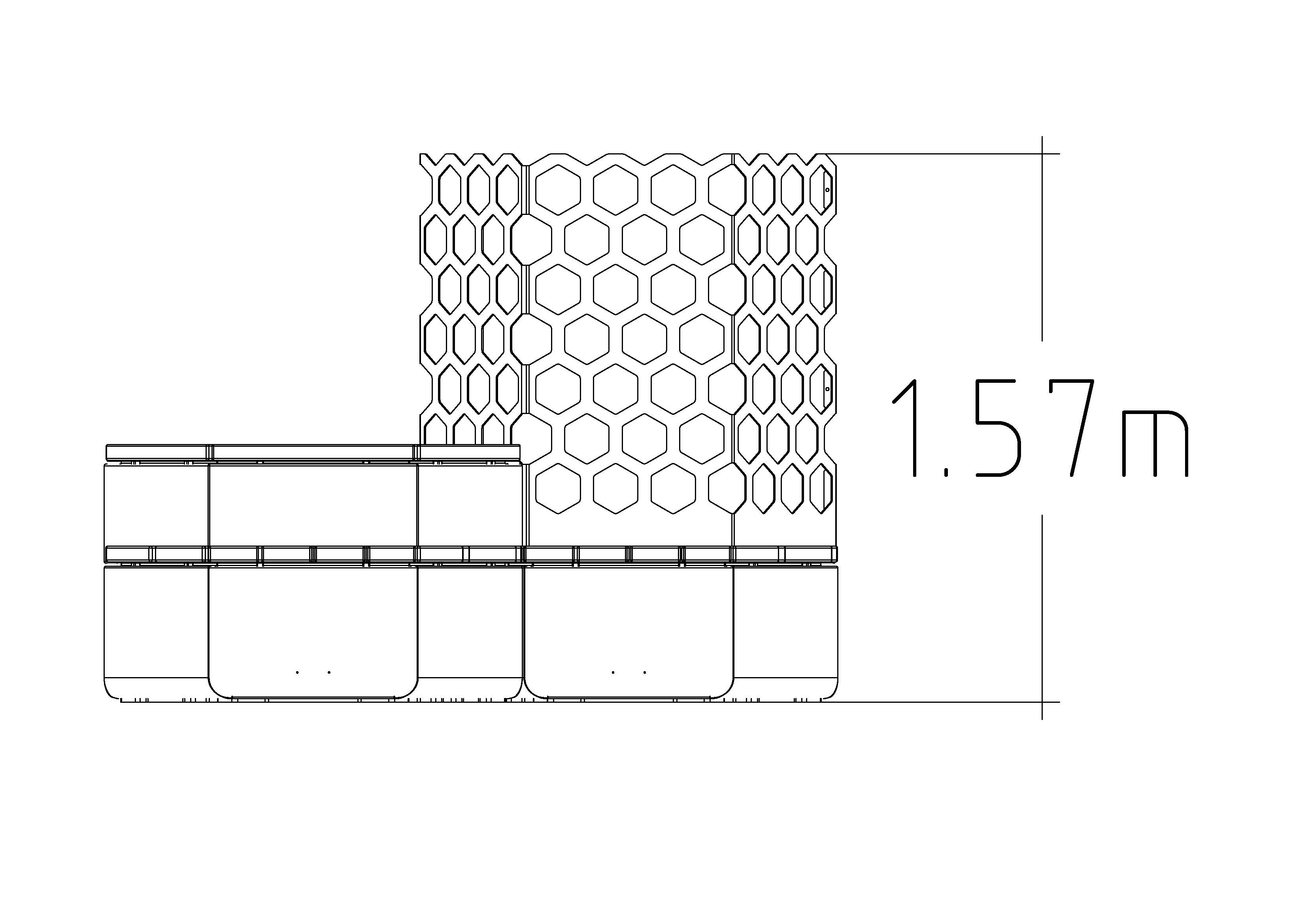 Planter & Seating Rosenlund Hardwood