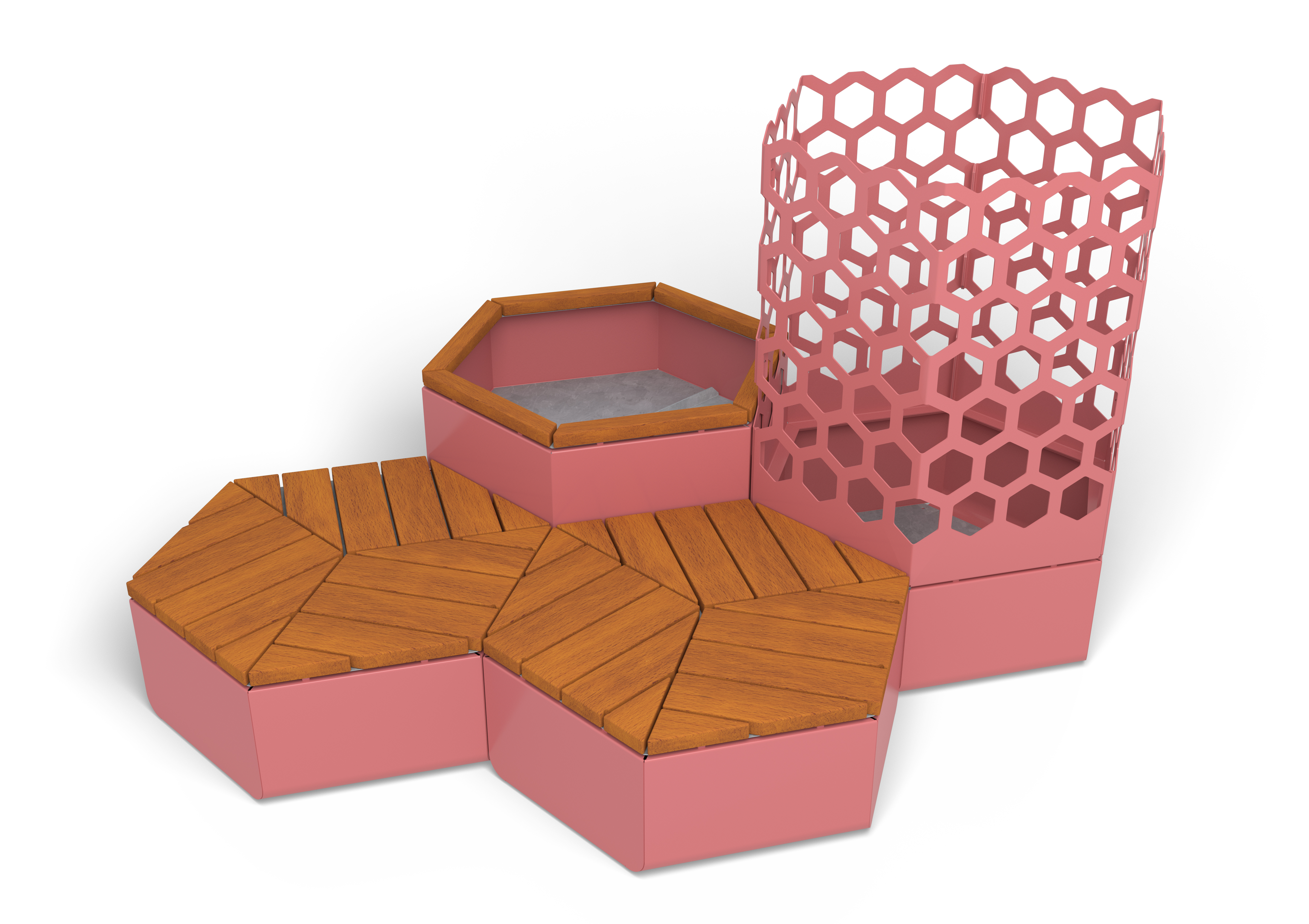 Planter & Seating Rosenlund Hardwood