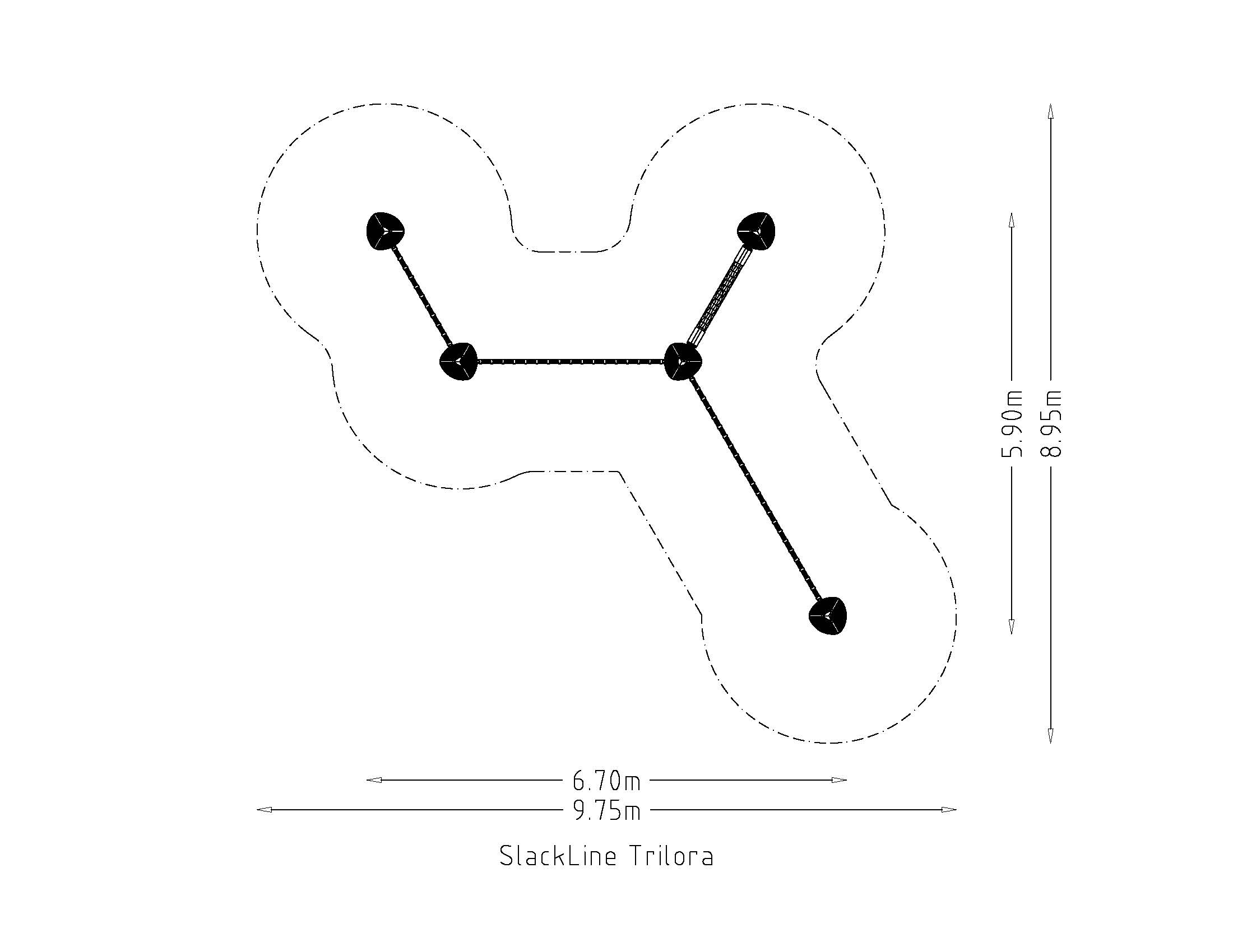 Slackline Trilora