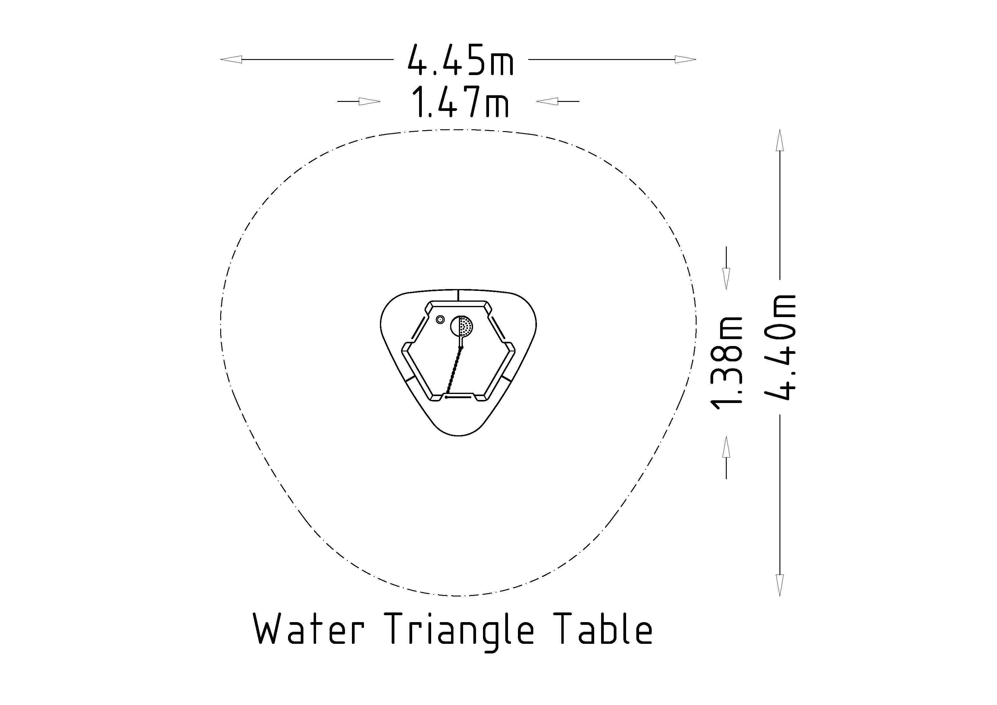 Water Triangle Table